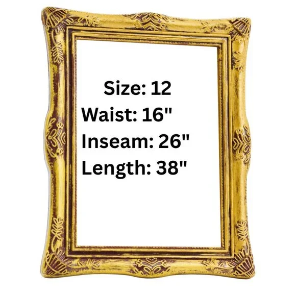 UNIVERSAL THREAD Size 12 Vintage Straight High Rise Floral Embroyered Boho - Picture 8 of 8